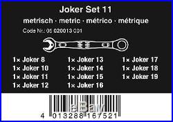 Wera 020013 Joker Set of 11PCS Ratcheting Combination Wrenches With Pouch