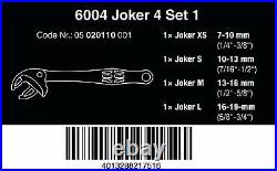 Wera 05020110001 Auto-Self-Setting Wench 4PC Joker Set XS S M L US Shipper