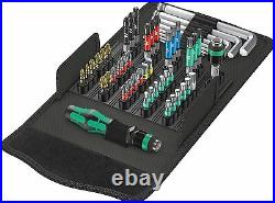 Wera 057460 Kraftform Kompakt 100 Screwdriver Bit Set With Hex Keys PZ/PH/SL/TX