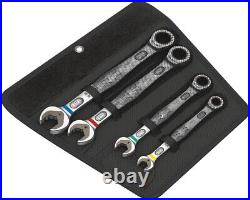 Wera 6000 Joker 4 Metric Combination Ratcheting Wrench Set Textile Pouch 073290