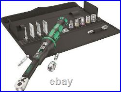 Wera A6 Click-Torque Wrench Set 2.5 to 25 Nm 1/4 Drive 20 Piece 05130110001