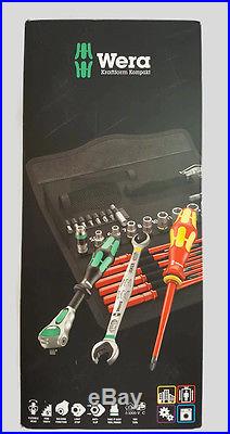 Wera Maintenance Screwdriver Bit Socket Wrench Set Insulated VDE Kit 35 Piece