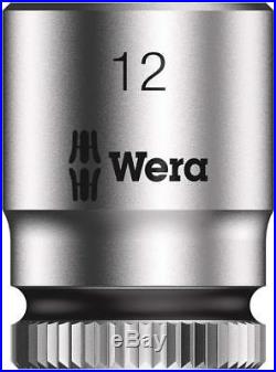 Wera Tool Ratchet Wrench Socket Zyklop Speed 1/4 Extension Bit Set 26 Pc Metric