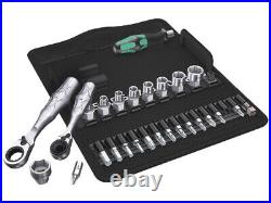 Wera Tool Socket Wrench 2 Mini Ratchet Screwdriver Bit Matric Set 27 Pc