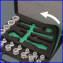 Wera Zyklop Ratchet Wrench Socket Bit Set Combination 1/4 Drive Matric Suitcase