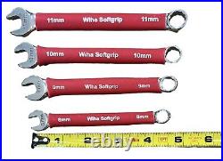 Wiha 15pc Metric SoftGrip Combination Wrench Set, 8mm 24
