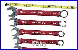 Wiha 15pc Metric SoftGrip Combination Wrench Set, 8mm 24