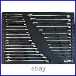 Wiha Tools 30492 31 Piece Combination Wrench Tray Set SAE and Metric