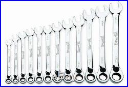 Williams MWS-12RC 12-Piece Metric Reversible Ratcheting Combination Wrench Set