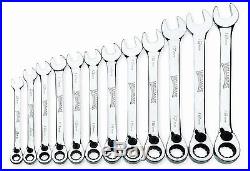 Williams MWS-12RC Ratcheting Combination Wrench Set, 12 Piece 8mm-19mm