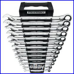 Wrench Combination Metric Set 13 Piece SAE XL Ratcheting Wrenches Hand Tools