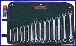 Wright Tool 752 12 Point Metric Combo Wrench Set, 7mm 22mm 15PC
