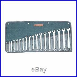 Wright Tool 758 Metric Combination Wrench Set, 7mm 24mm (18-Piece)