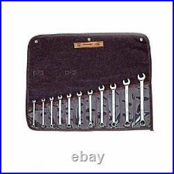 Wright Tool 950 Full Polish Metric 12 Pt Combination Wrench Set 7-19mm, 11-Piece