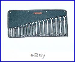 Wright Tool 958 Full Polish Metric Combination Wrenches 7mm 24mm (18-Piece)