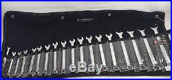 Wright Tools 958 18-Piece Full Polish Metric Combination Wrench Set