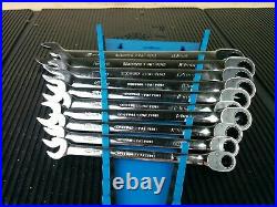 #aj589 NEW! 2019 Snap On SOXRRM710 10 Pc Metric Dual 80 Flank Dr Plus Wrench