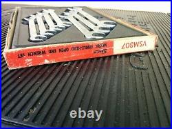 #aj933 Vintage Snap On Metric Angle Wrench Set 10-17mm VSM807