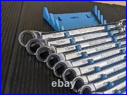 #ax844 Blue Power Ratcheting Wrench Set 12 piece Metric 8mm-19mm