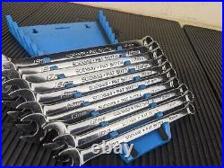 #bc179 Snap on SOEXM710 10pc Metric Flank Plus Combination Wrench Set 10-19mm